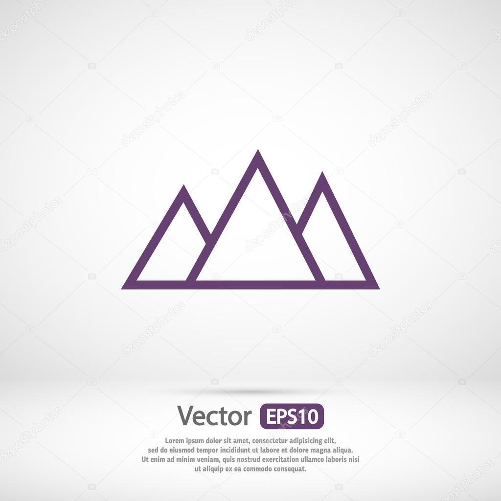 Mountains icon design