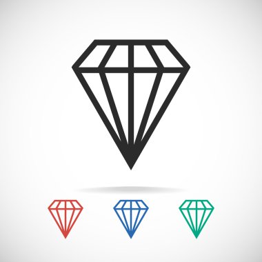 elmas simgesi, düz tasarım