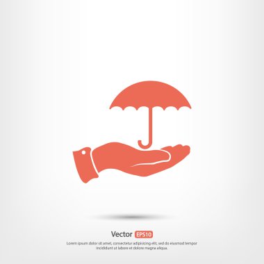 El simgesi olan şemsiye