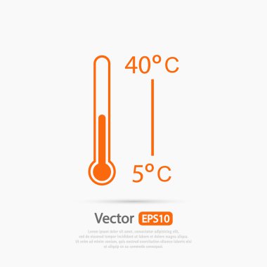 Termometre simgesi tasarım