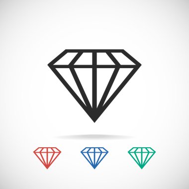 elmas simgesi, düz tasarım