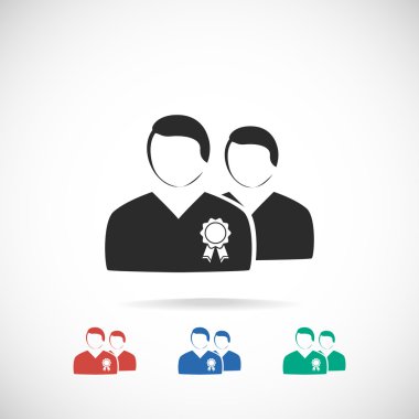 VIP simge, düz tasarım