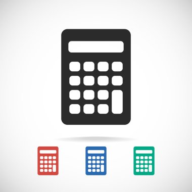 Calculator icon design clipart