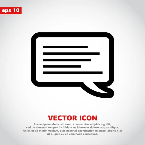 Icono de burbuja de habla — Vector de stock