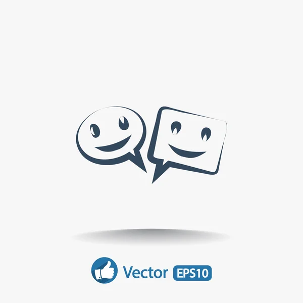 Icono de burbujas de voz — Vector de stock