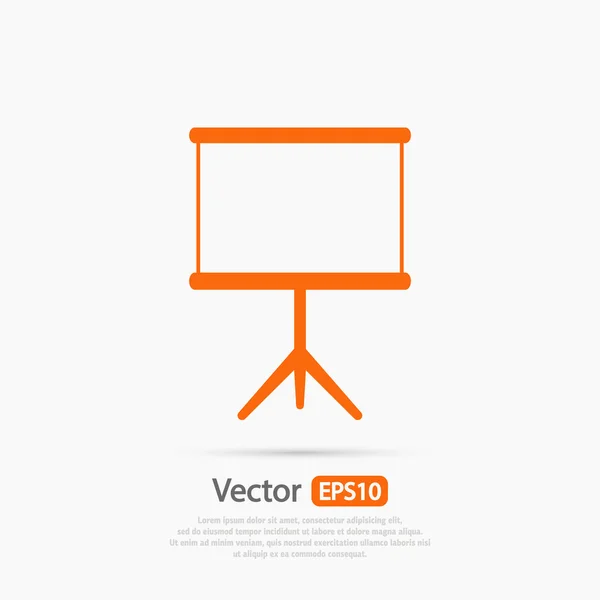Üres board ikont — Stock Vector