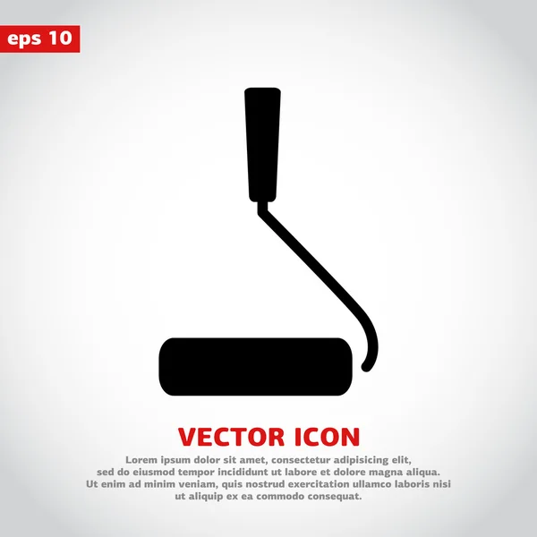 Roller ikon lapos design stílusban — Stock Vector