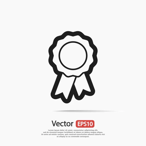 Emblem med band ikon — Stock vektor