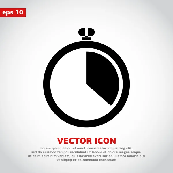 Stoppur ikon design — Stock vektor