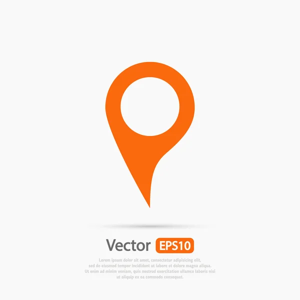 Icono de marca, puntero — Vector de stock