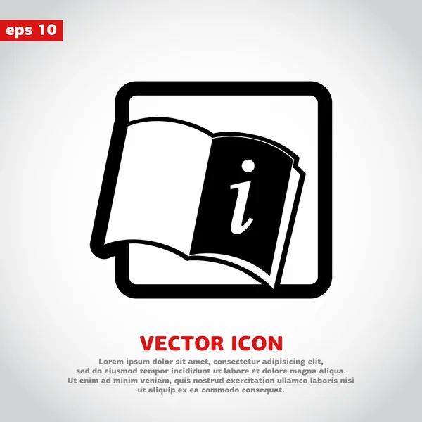 Icono de libro abierto — Vector de stock