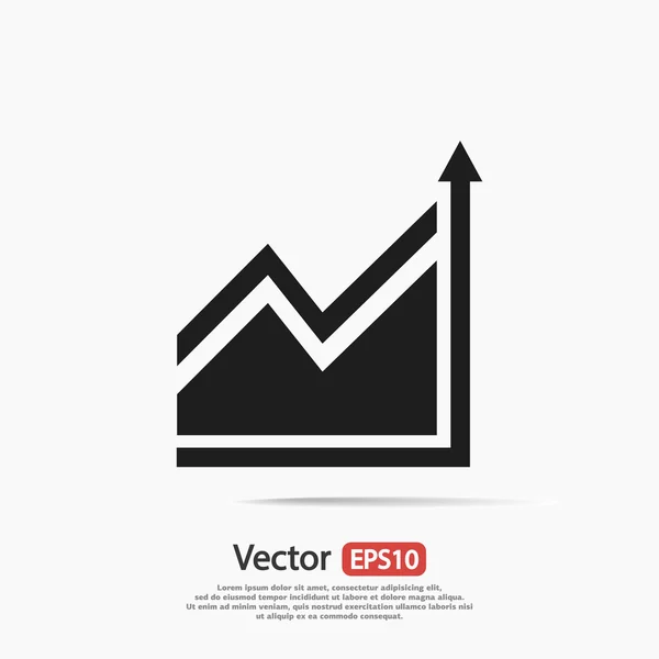 Infographic, grafiek pictogram — Stockvector