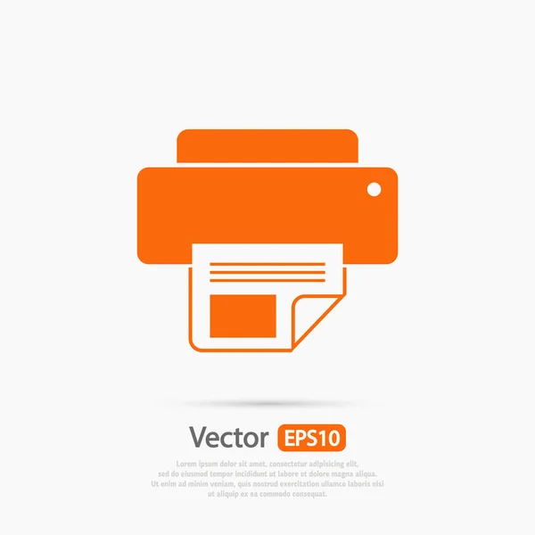 Icon дизайн принтера — стоковий вектор