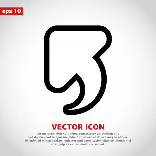 Fel nyíl ikon — Stock Vector