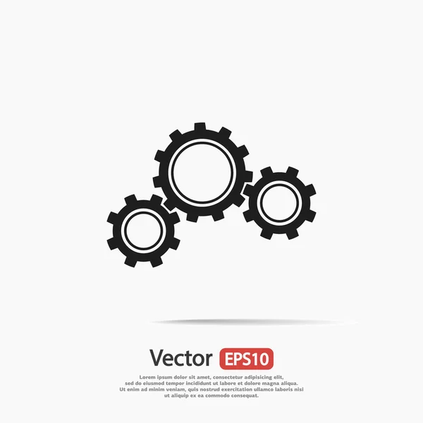 Sebességváltó ikon. Lapos design stílus — Stock Vector