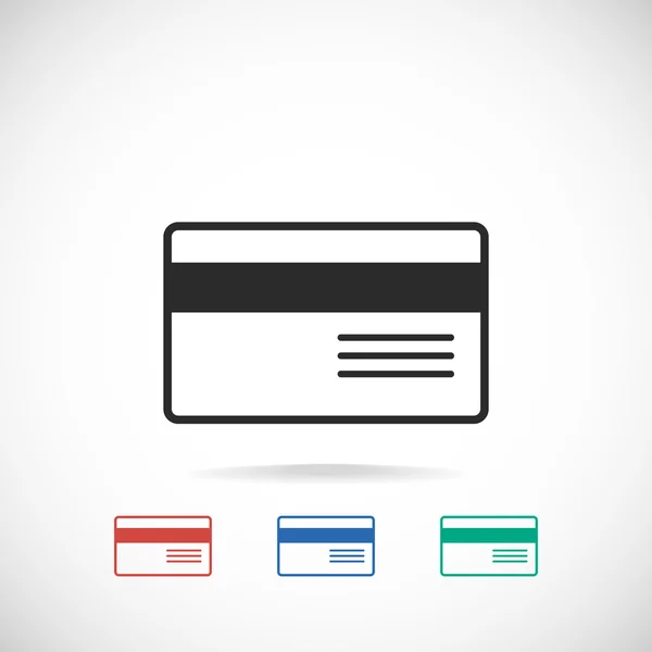 Pictogram van de creditcard van de Bank — Stockvector