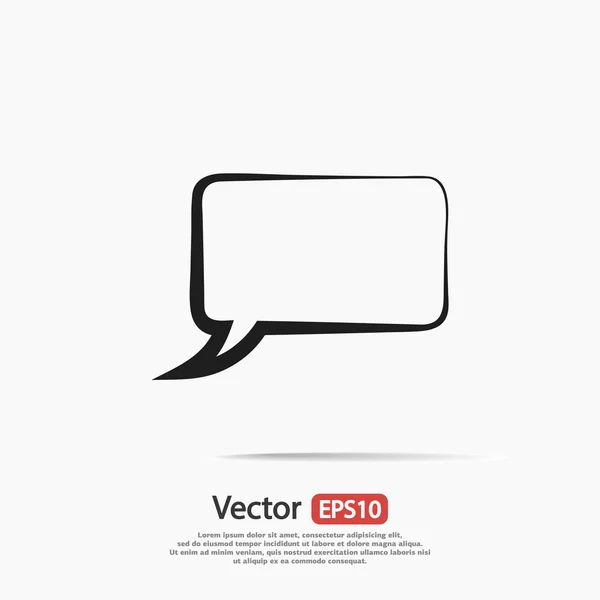 Icono de burbuja de habla — Vector de stock