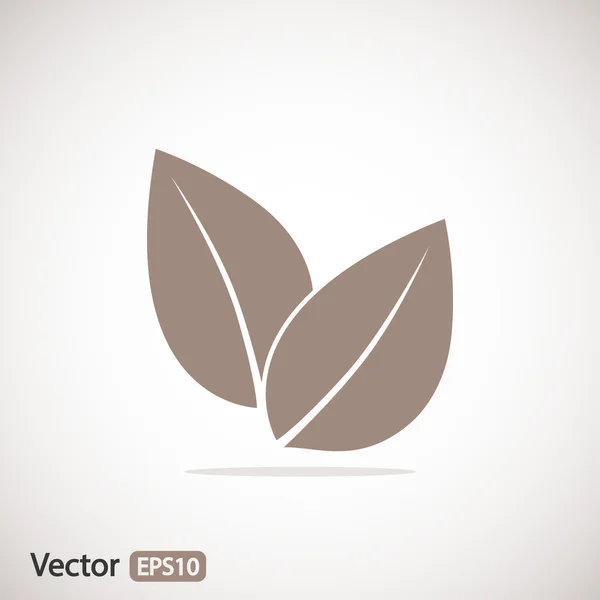 Icono hojas de árbol — Vector de stock