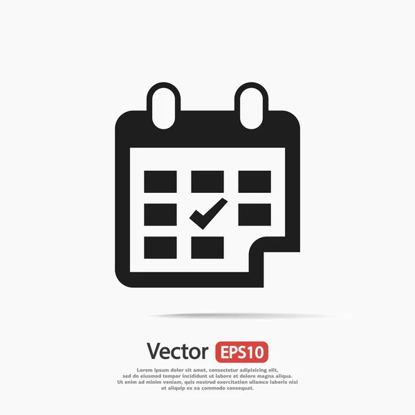 Návrh kalendáře ikony — Stockový vektor
