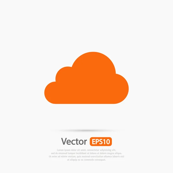 Conception d'icône de nuage — Image vectorielle
