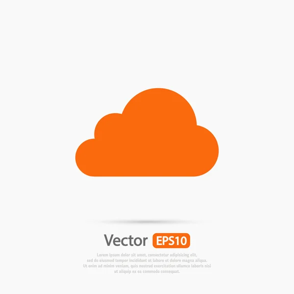 Design von Cloud-Icons — Stockvektor