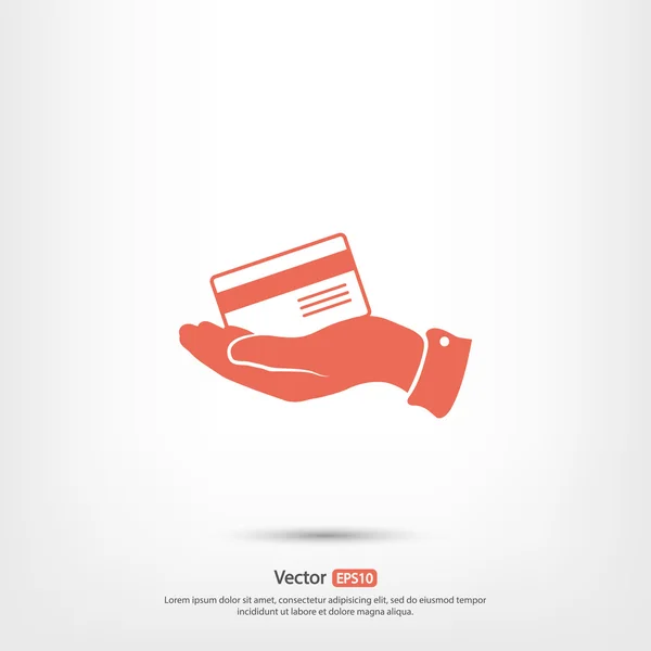 Pictogram van de creditcard van de Bank — Stockvector