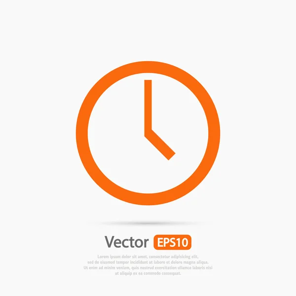 Icône d'horloge design — Image vectorielle