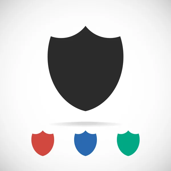 Shield icon,  Flat design style — Stock Vector