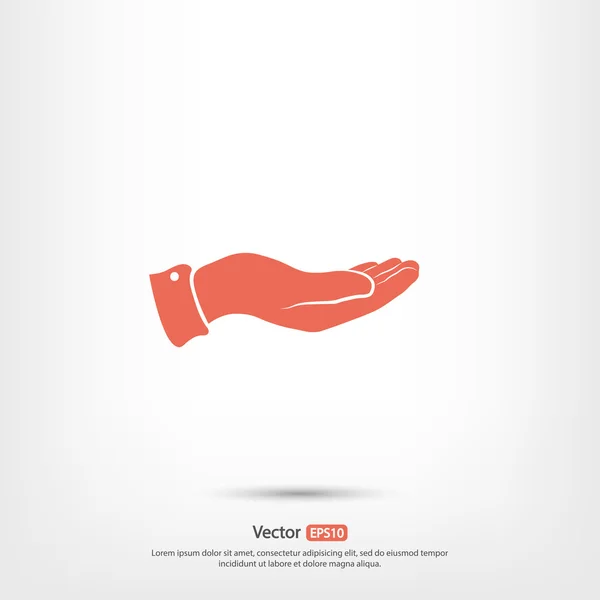 Hand pictogram ontwerp — Stockvector