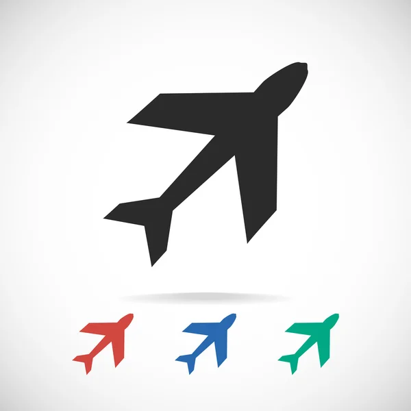 Diseño de símbolo de avión — Vector de stock