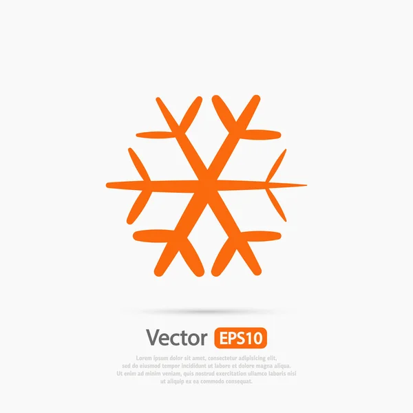 Vločka ploché ikony — Stockový vektor