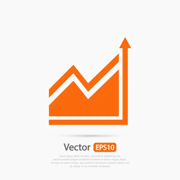 Infographic, grafiek pictogram — Stockvector