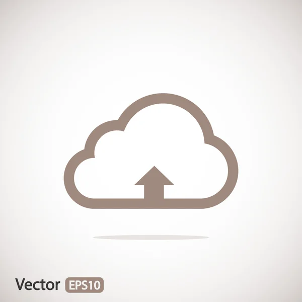 Cloud-Upload-Symbol — Stockvektor