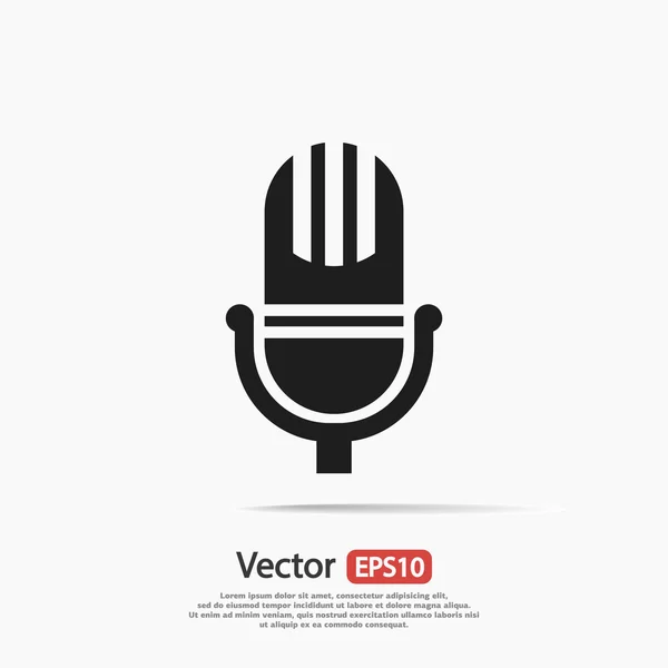 Mikrofon ikony designu — Stockový vektor