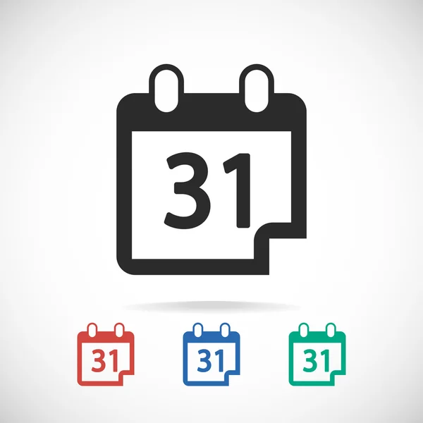 Kalender-Icon-Design — Stockvektor