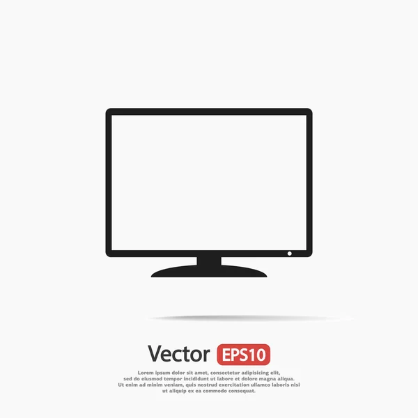 Monitor pictogram ontwerp — Stockvector