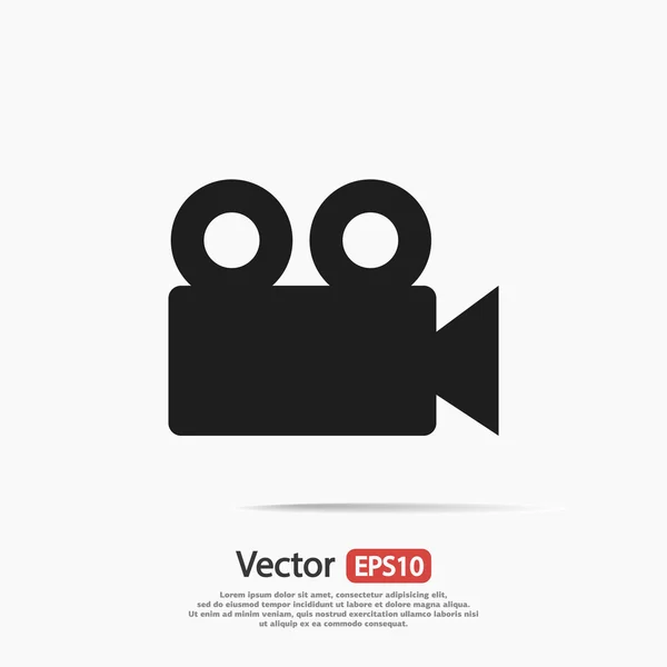 Icono de cámara de vídeo — Vector de stock