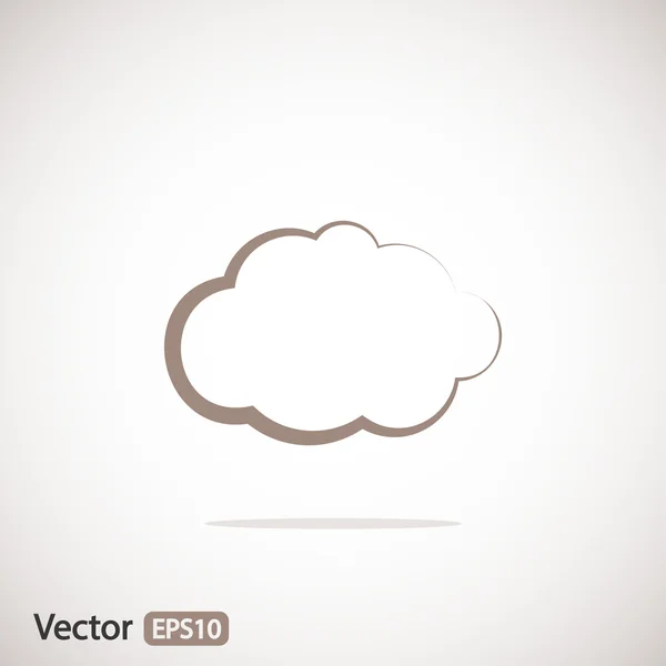 Design de ícone de nuvem — Vetor de Stock