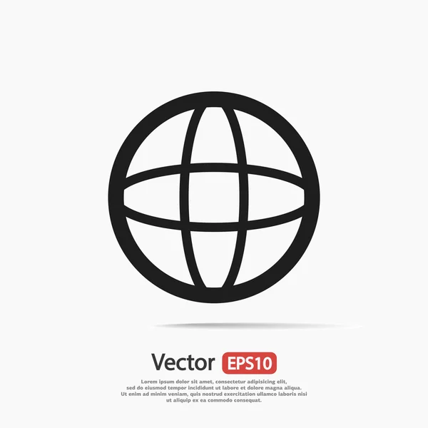 Globe-ikon-design – stockvektor