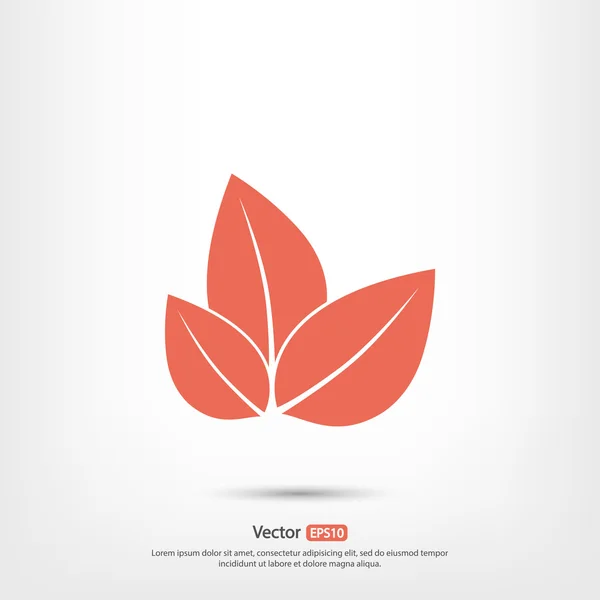 Icône feuilles d'arbre — Image vectorielle