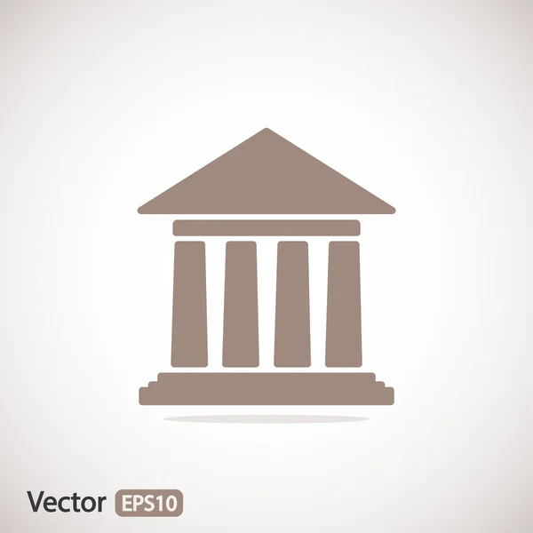 Historisk byggnad ikonen — Stock vektor