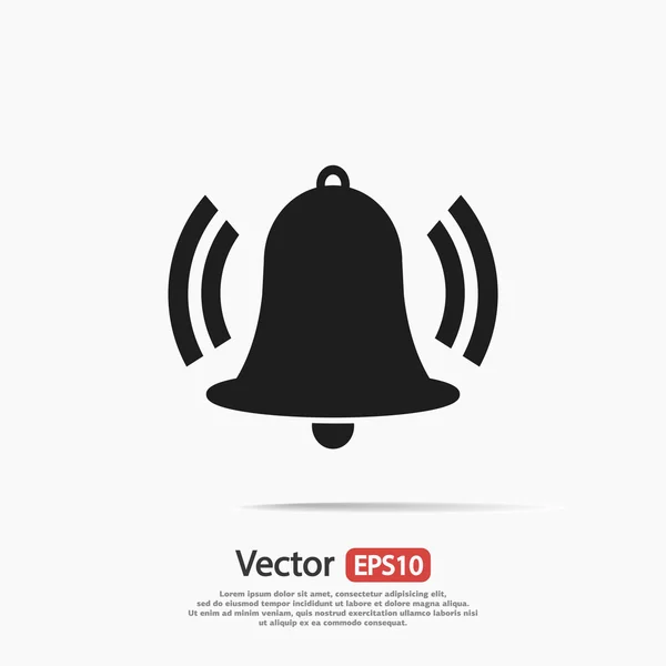 Bell icono de diseño — Vector de stock