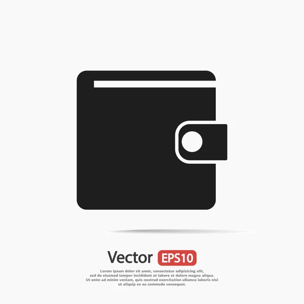 Wallet icon design — Stock Vector