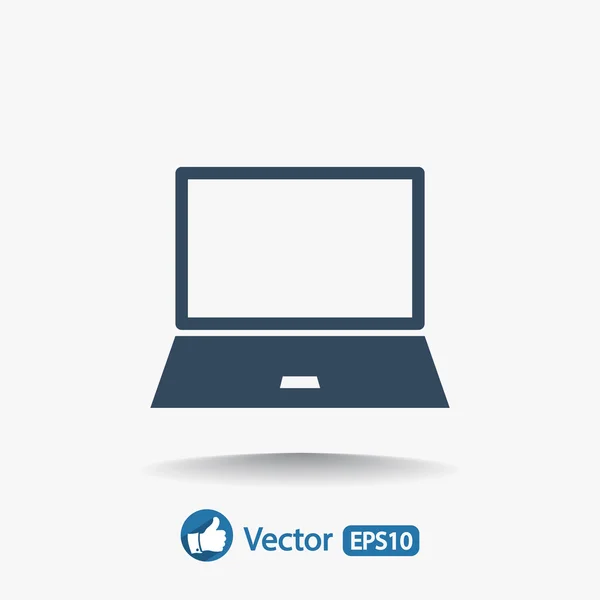 Desain ikon laptop - Stok Vektor