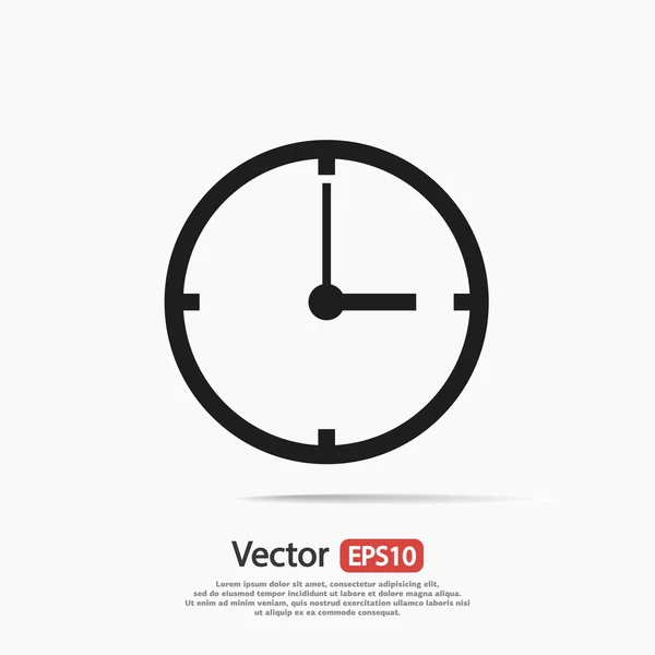 Reloj icono de diseño — Archivo Imágenes Vectoriales