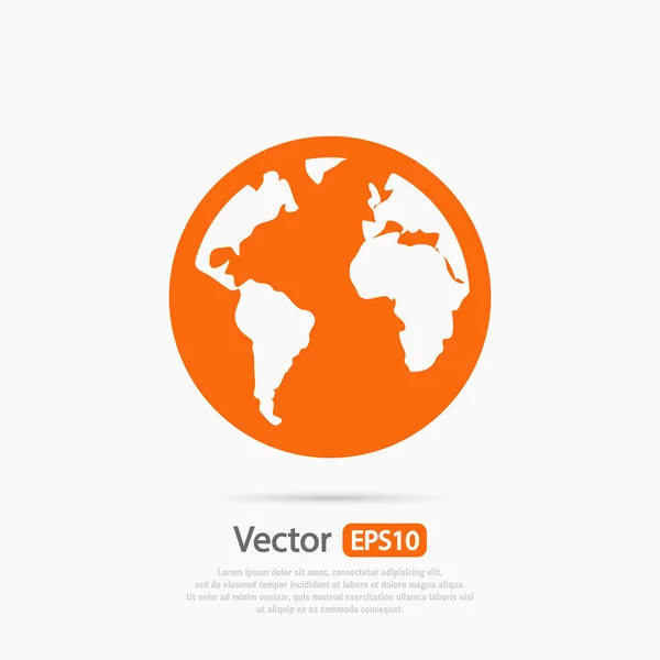 Planet ikon design — Stock vektor