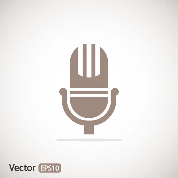 Microphone Icon Design — Stock Vector