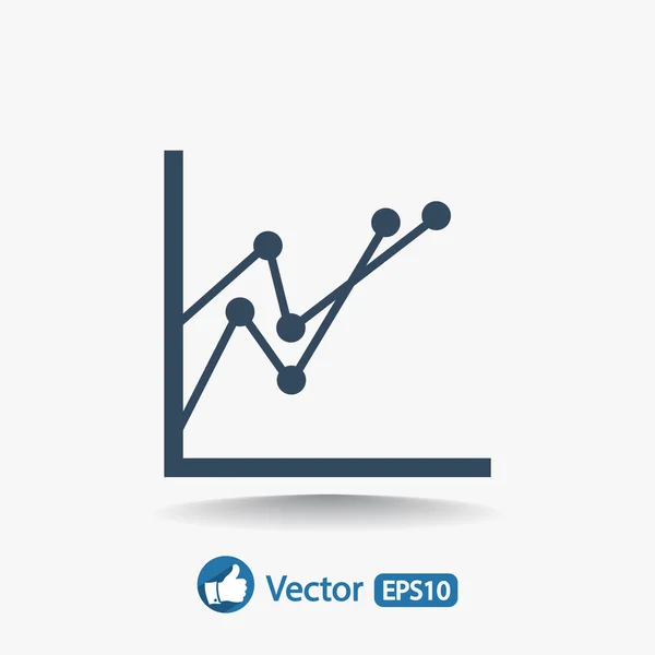 Infográfico, ícone gráfico — Vetor de Stock