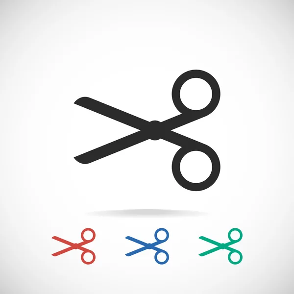 Scissors flat icon — Stock Vector