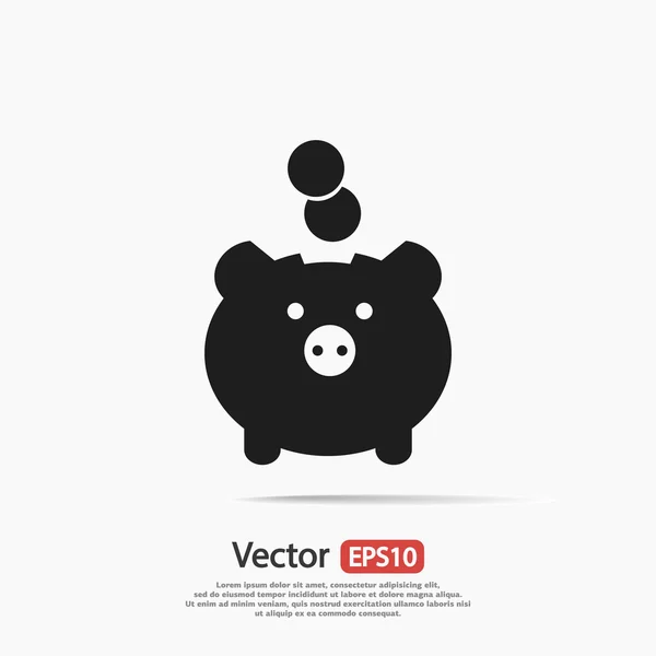 Moneybox pictogram ontwerp — Stockvector